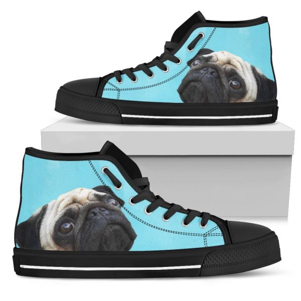 Look At Me Pug High Top Shoes