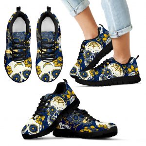 Los Angeles Chargers Colorful Sugar Skull Sneakers