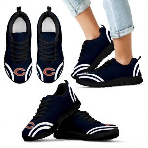Lovely Curves Stunning Logo Icon Chicago Bears Sneakers