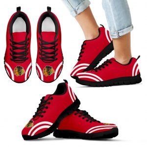 Lovely Curves Stunning Logo Icon Chicago Blackhawks Sneakers