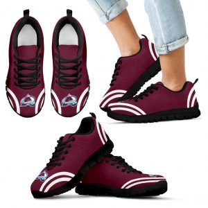 Lovely Curves Stunning Logo Icon Colorado Avalanche Sneakers