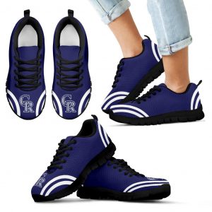 Lovely Curves Stunning Logo Icon Colorado Rockies Sneakers