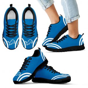 Lovely Curves Stunning Logo Icon Detroit Lions Sneakers