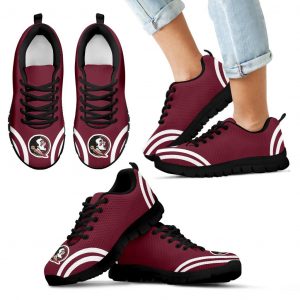Lovely Curves Stunning Logo Icon Florida State Seminoles Sneakers