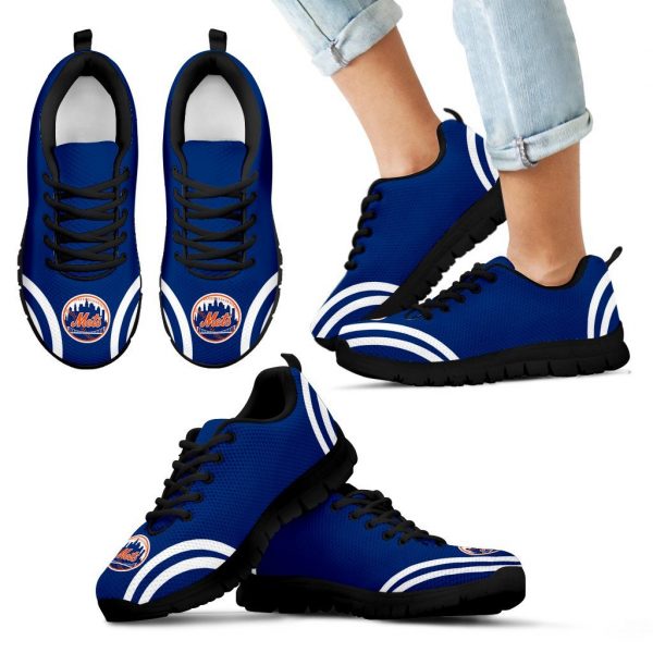 Lovely Curves Stunning Logo Icon New York Mets Sneakers