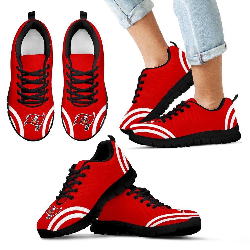 Lovely Curves Stunning Logo Icon Tampa Bay Buccaneers Sneakers Lovely Curves Stunning Logo Icon Tampa Bay Buccaneers Sneakers