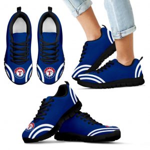 Lovely Curves Stunning Logo Icon Texas Rangers Sneakers