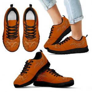 Lovely Floral Print Texas Longhorns Sneakers