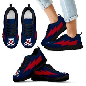 Lovely Style Arizona Wildcats Sneakers Thunder Lightning Amazing Logo