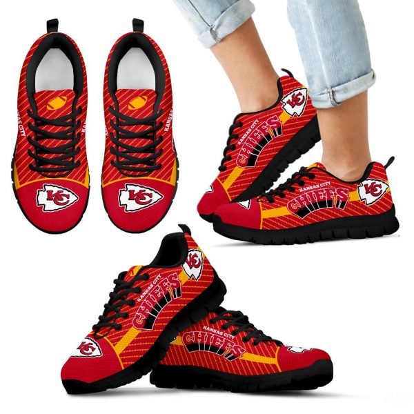 Lovely Stylish Fabulous Little Dots Kansas City Chiefs Sneakers