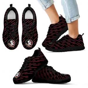 Marvelous Striped Stunning Logo Florida State Seminoles Sneakers