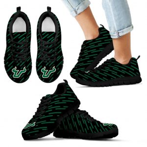 Marvelous Striped Stunning Logo South Florida Bulls Sneakers