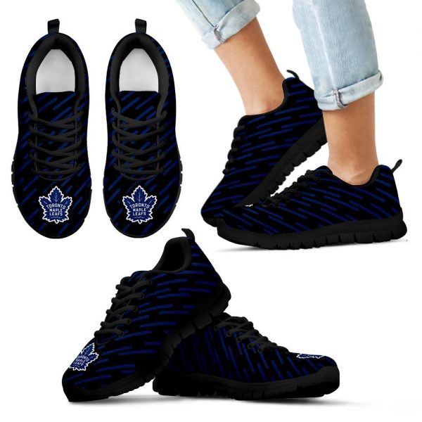 Marvelous Striped Stunning Logo Toronto Maple Leafs Sneakers