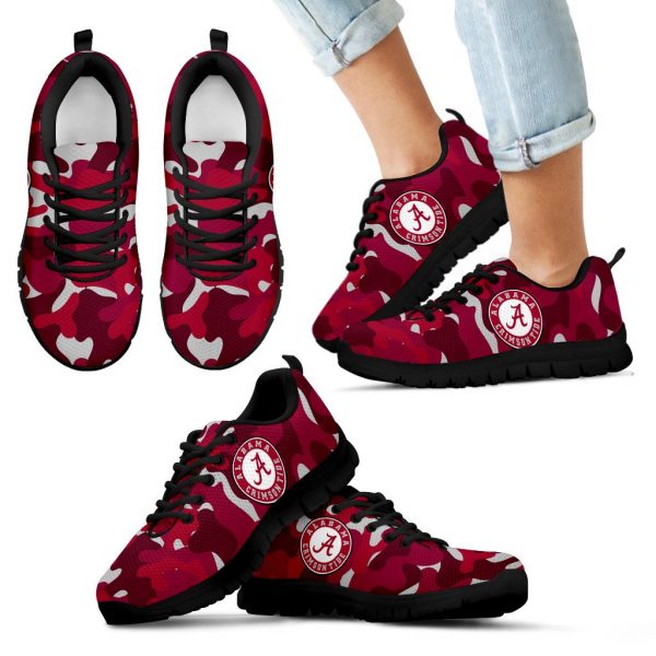 Military Background Energetic Alabama Crimson Tide Sneakers