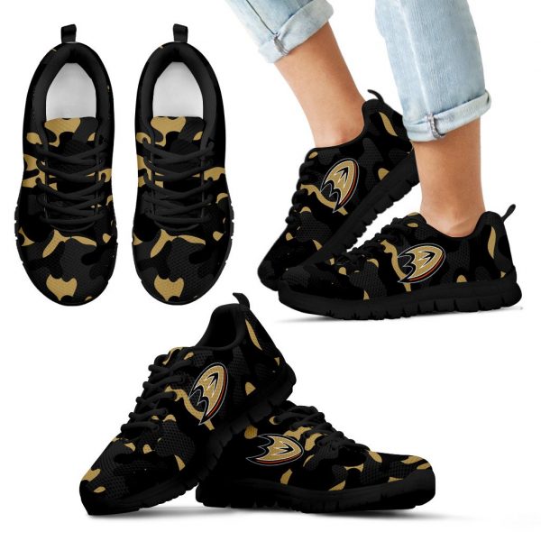 Military Background Energetic Anaheim Ducks Sneakers