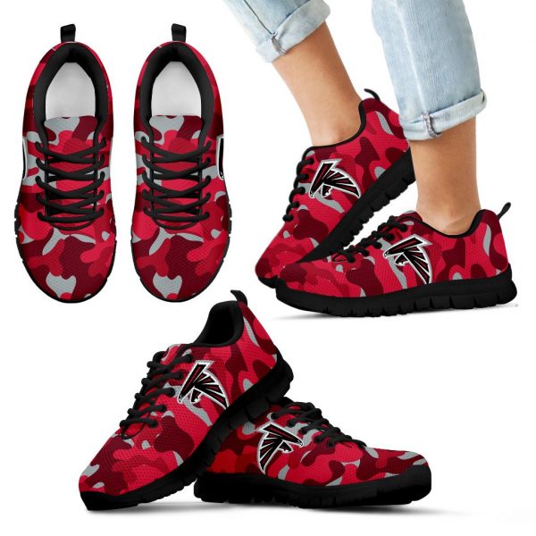 Military Background Energetic Atlanta Falcons Sneakers