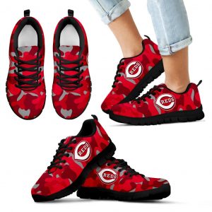 Military Background Energetic Cincinnati Reds Sneakers