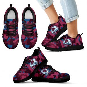 Military Background Energetic Colorado Avalanche Sneakers