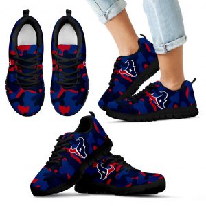 Military Background Energetic Houston Texans Sneakers