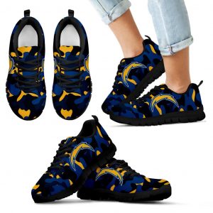 Military Background Energetic Los Angeles Chargers Sneakers