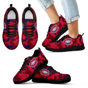 Military Background Energetic Montreal Canadiens Sneakers