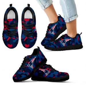 Military Background Energetic New England Patriots Sneakers
