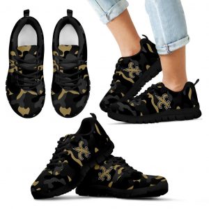 Military Background Energetic New Orleans Saints Sneakers