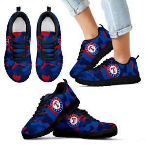 Military Background Energetic Texas Rangers Sneakers