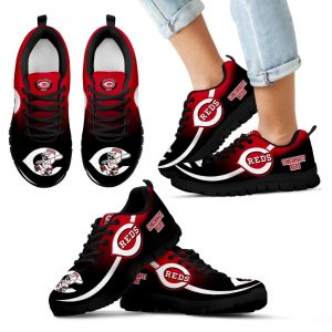 Mystery Straight Line Up Cincinnati Reds Sneakers