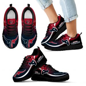 Mystery Straight Line Up Houston Texans Sneakers