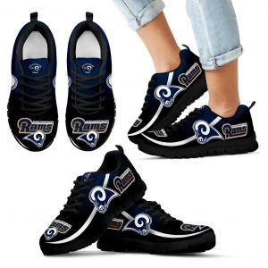 Mystery Straight Line Up Los Angeles Rams Sneakers