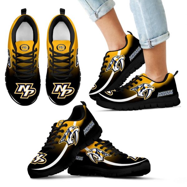 Mystery Straight Line Up Nashville Predators Sneakers