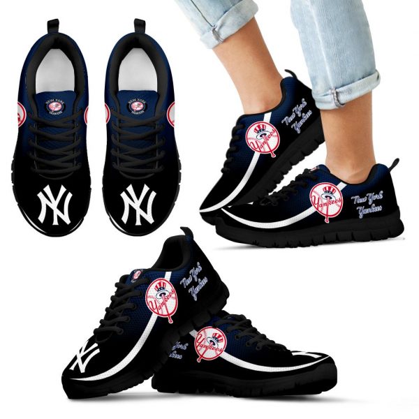 Mystery Straight Line Up New York Yankees Sneakers