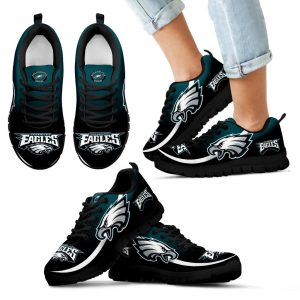 Mystery Straight Line Up Philadelphia Eagles Sneakers