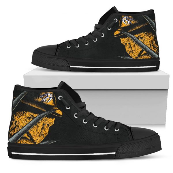 Nashville Predators Nightmare Freddy Colorful High Top Shoes