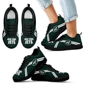 New York Jets Parallel Line Logo Sneakers