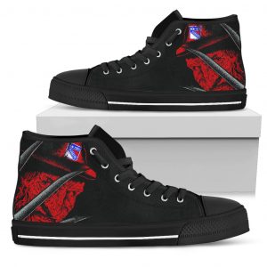 New York Rangers Nightmare Freddy Colorful High Top Shoes