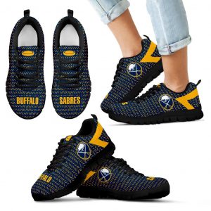 Pattern Logo Slide In Line Buffalo Sabres Sneakers