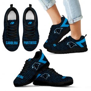 Pattern Logo Slide In Line Carolina Panthers Sneakers