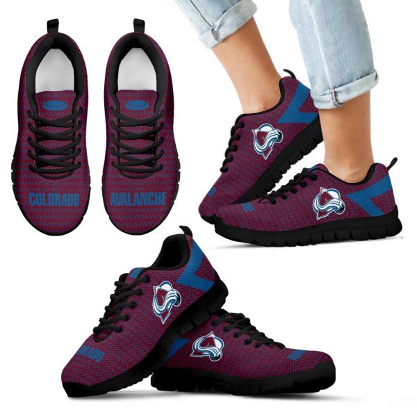 Pattern Logo Slide In Line Colorado Avalanche Sneakers