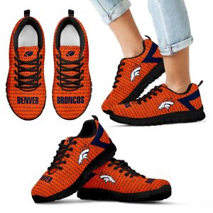 Pattern Logo Slide In Line Denver Broncos Sneakers