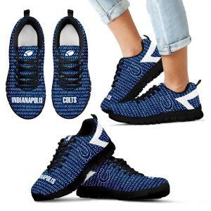 Pattern Logo Slide In Line Indianapolis Colts Sneakers