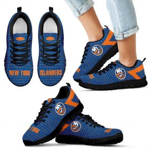 Pattern Logo Slide In Line New York Islanders Sneakers