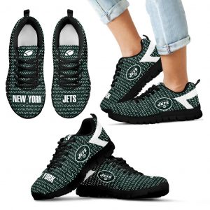 Pattern Logo Slide In Line New York Jets Sneakers