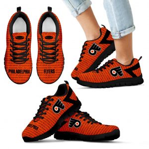 Pattern Logo Slide In Line Philadelphia Flyers Sneakers