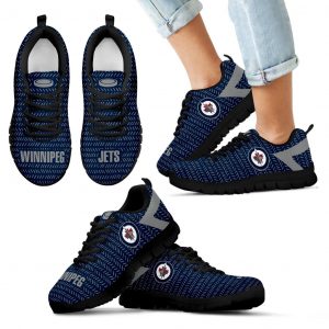 Pattern Logo Slide In Line Winnipeg Jets Sneakers