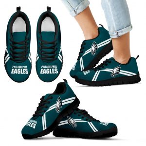 Philadelphia Eagles Parallel Line Logo Sneakers