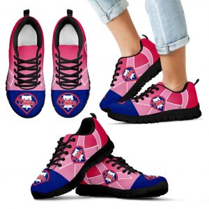 Philadelphia Phillies Cancer Pink Ribbon Sneakers