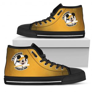 Pittsburgh Pirates Fan Mickey Circle High Top Shoes