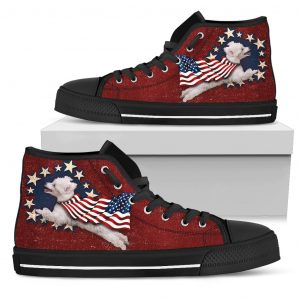 Poodle - Independence Day High Top Shoes